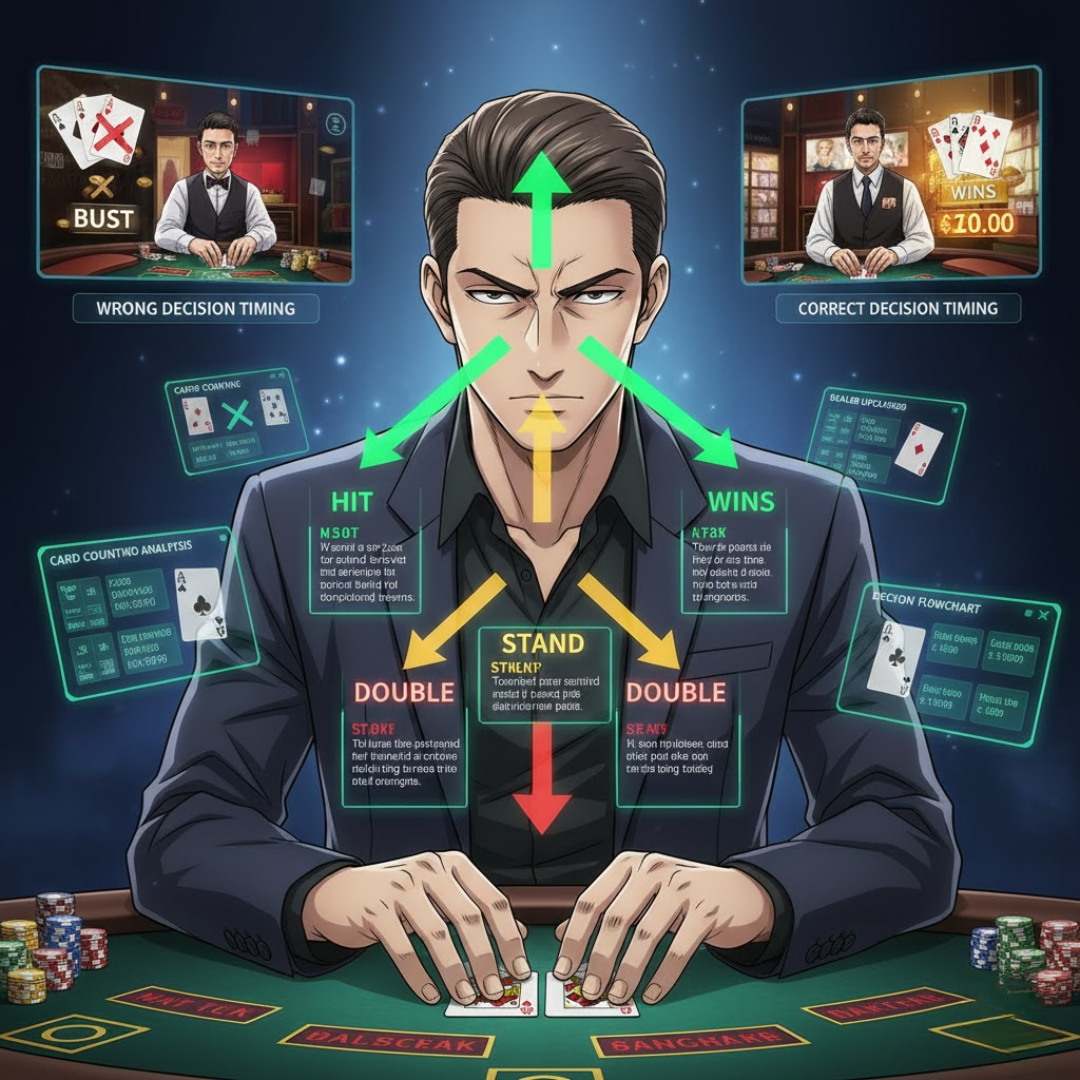 Strategi Blackjack Online Kapan Harus Hit, Stand, atau Double